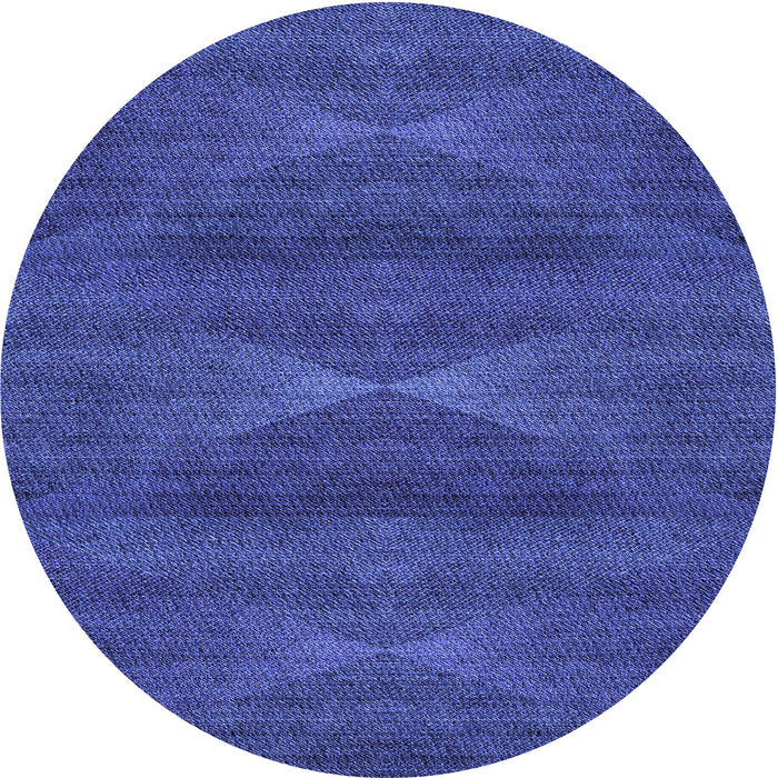 Square Machine Washable Transitional Cobalt Blue Rug in a Living Room, wshpat1142blu