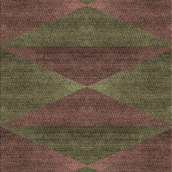 Machine Washable Transitional Brown Rug, wshpat1142brn