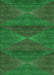 Machine Washable Transitional Deep Emerald Green Rug, wshpat1142grn