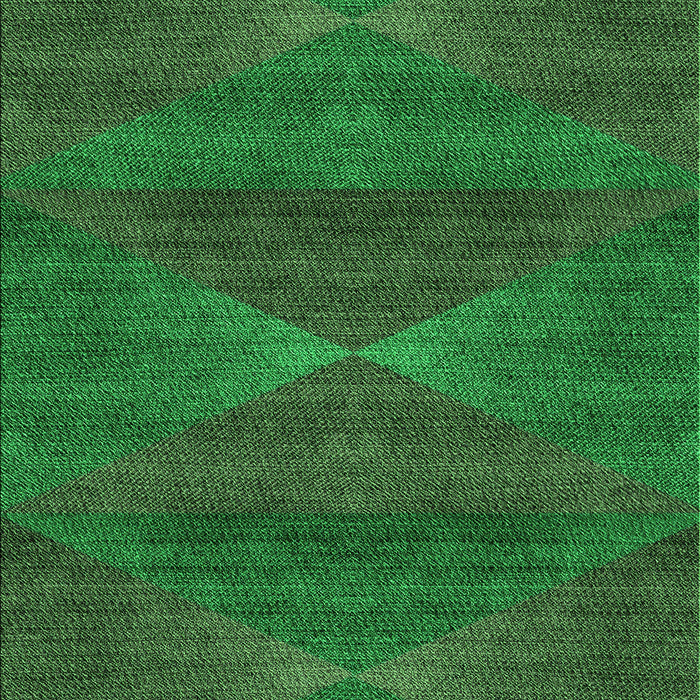 Machine Washable Transitional Deep Emerald Green Rug, wshpat1142grn