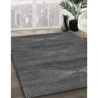 Patterned Platinum Gray Rug, pat1142gry