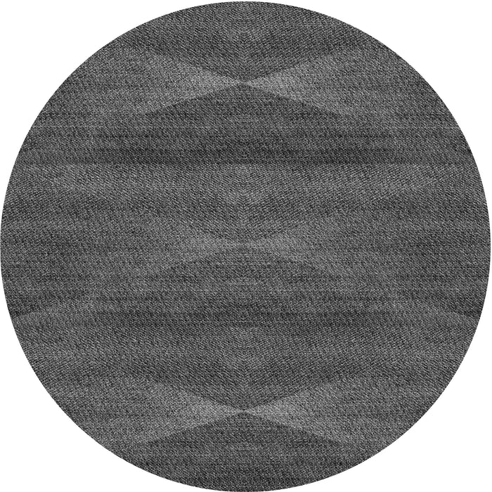 Square Patterned Platinum Gray Rug, pat1142gry