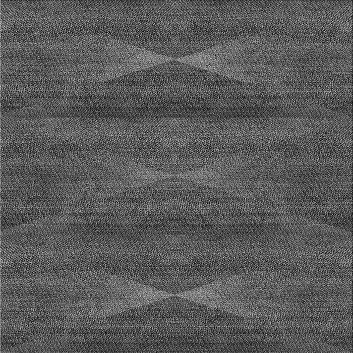 Round Patterned Platinum Gray Rug, pat1142gry