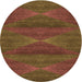 Square Machine Washable Transitional Sedona Brown Rug in a Living Room, wshpat1142org