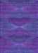 Machine Washable Transitional Purple Rug, wshpat1142pur