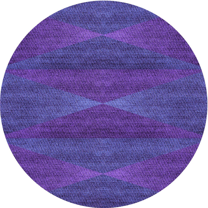 Square Machine Washable Transitional Purple Rug in a Living Room, wshpat1142pur