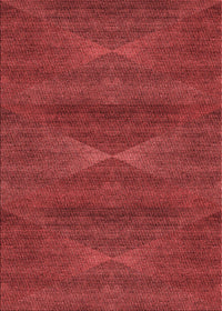 Machine Washable Transitional Tomato Red Rug, wshpat1142rd