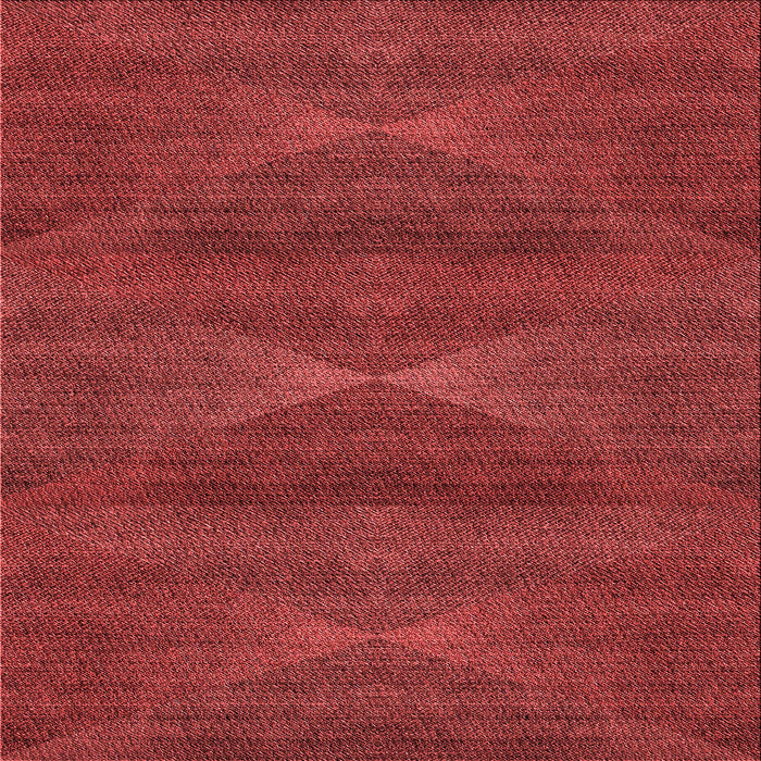 Round Machine Washable Transitional Tomato Red Rug, wshpat1142rd