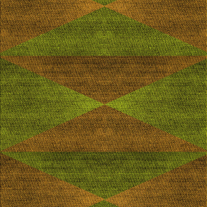 Patterned Dark Golden Brown Rug, pat1142yw