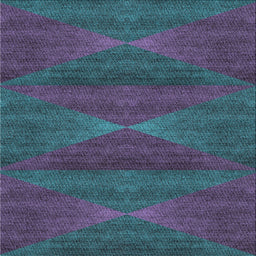 Square Patterned Dark Slate Blue Novelty Rug, pat1142