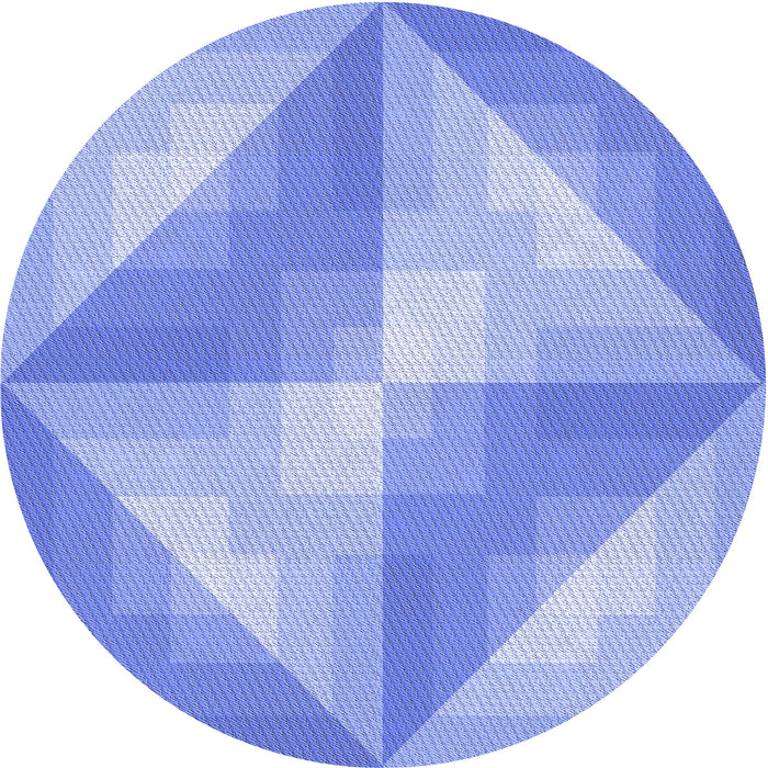 Square Machine Washable Transitional Light Slate Blue Rug in a Living Room, wshpat1143blu