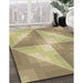 Patterned Copper Brown Rug in Family Room, pat1143brn