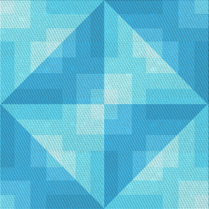 Round Patterned Bright Turquoise Blue Rug, pat1143lblu