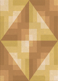 Machine Washable Transitional Saffron Yellow Rug, wshpat1143org