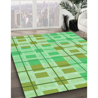 Patterned Jade Green Rug, pat1144grn