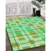 Patterned Jade Green Rug in Family Room, pat1144grn