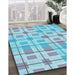 Machine Washable Transitional Blue Rug in a Family Room, wshpat1144lblu