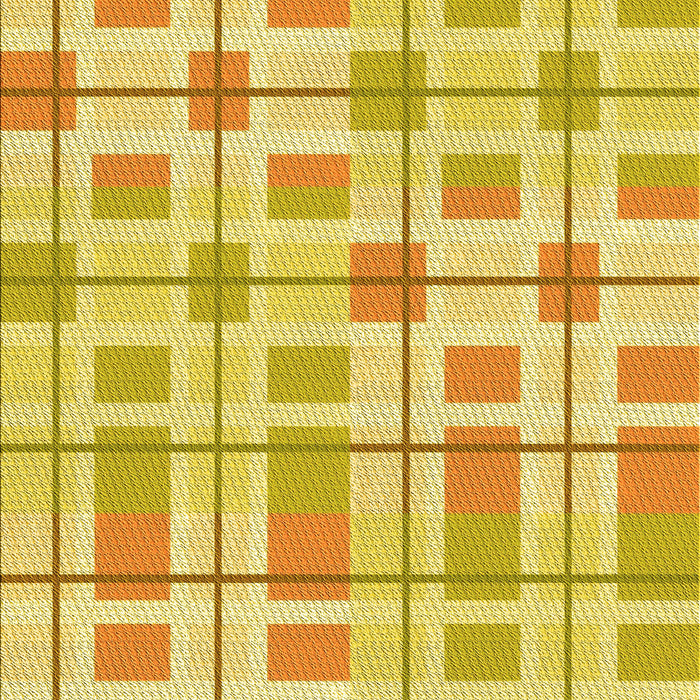 Patterned Bold Yellow Rug, pat1144yw