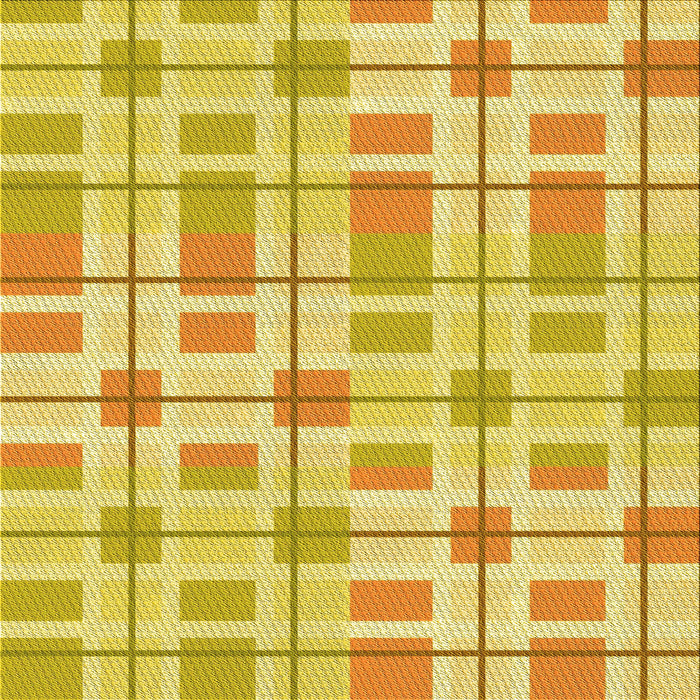 Round Patterned Bold Yellow Rug, pat1144yw