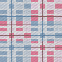 Square Patterned French Lilac Purple Novelty Rug, pat1144