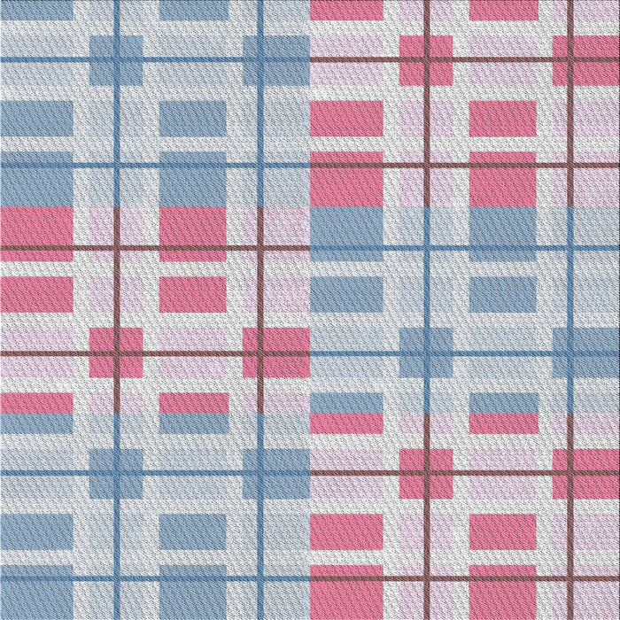 Square Patterned French Lilac Purple Novelty Rug, pat1144