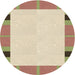 Square Patterned Khaki Gold Rug, pat1145brn