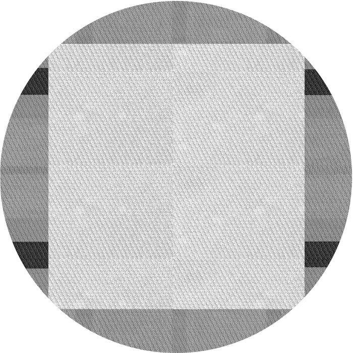 Square Patterned Gunmetal Gray Rug, pat1145gry