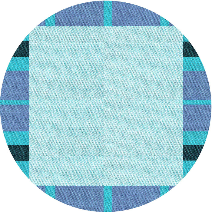 Square Machine Washable Transitional Blue Rug in a Living Room, wshpat1145lblu