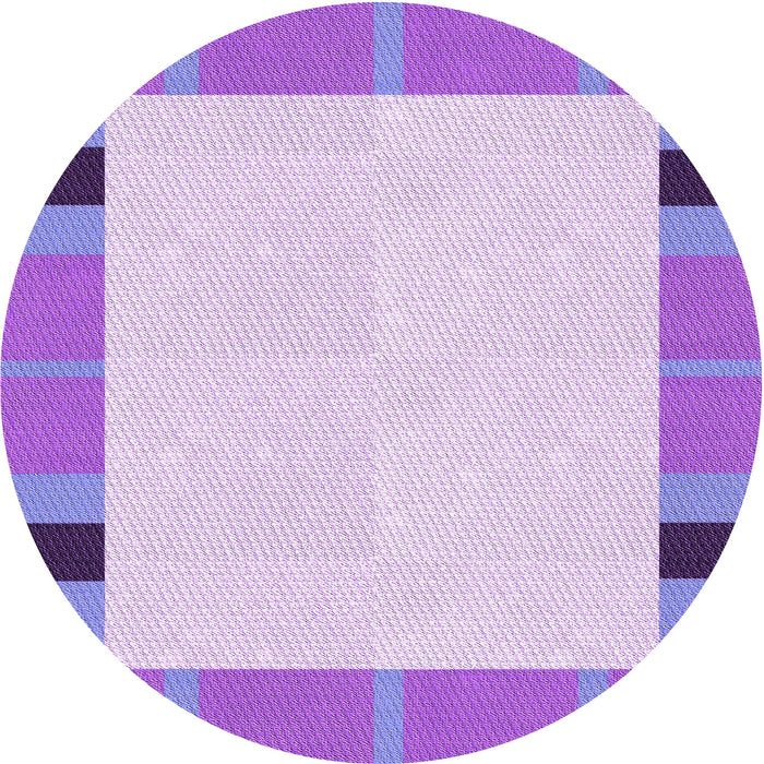 Square Patterned Pale Lilac Purple Rug, pat1145pur
