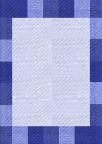 Machine Washable Transitional Blue Rug, wshpat1146blu