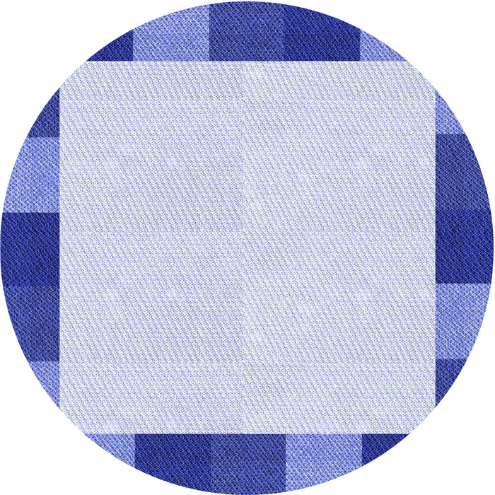 Square Patterned Blue Rug, pat1146blu