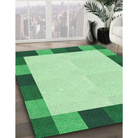 Patterned Light Green Rug, pat1146grn