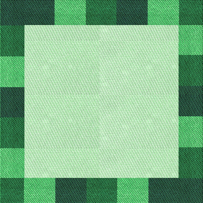 Round Machine Washable Transitional Light Green Rug, wshpat1146grn