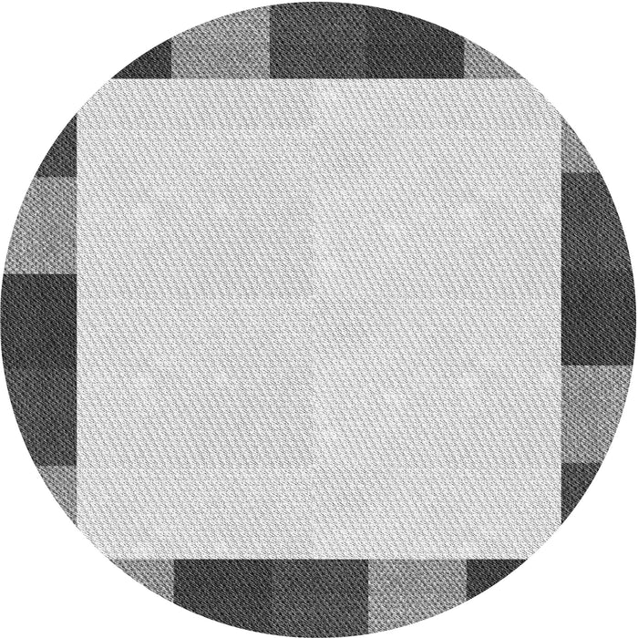 Square Patterned Gray Rug, pat1146gry