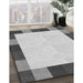 Patterned Gray Rug in Family Room, pat1146gry