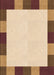 Patterned Deep Peach Orange Rug, pat1146org