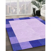 Patterned Blossom Pink Rug, pat1146pur