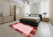 Patterned Red Rug in a Bedroom, pat1146rd