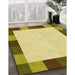 Patterned Dark Yellow Green Rug in Family Room, pat1146yw