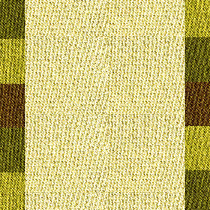 Patterned Dark Yellow Green Rug, pat1146yw