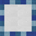 Square Patterned Pale Blue Novelty Rug, pat1146