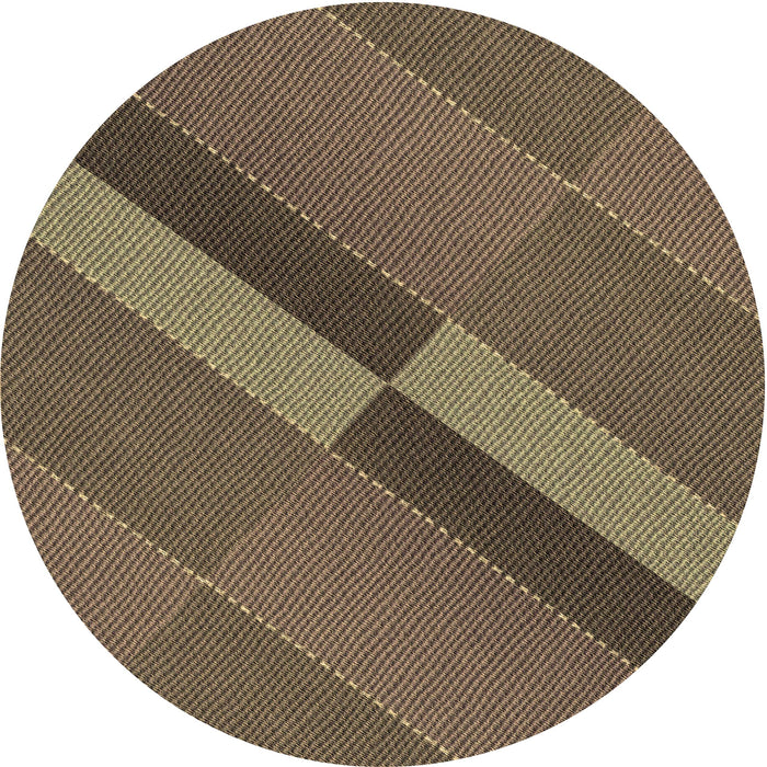 Square Patterned Copper Brown Rug, pat1147brn