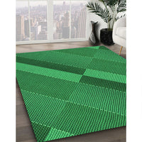 Patterned Green Rug, pat1147grn