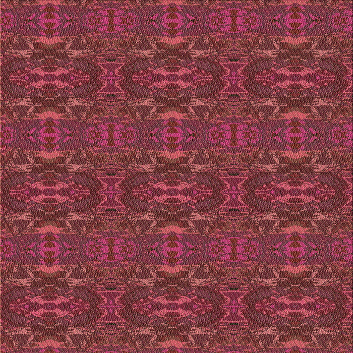 Round Machine Washable Transitional Cherry Red Rug, wshpat1148brn