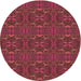 Square Machine Washable Transitional Cherry Red Rug in a Living Room, wshpat1148brn