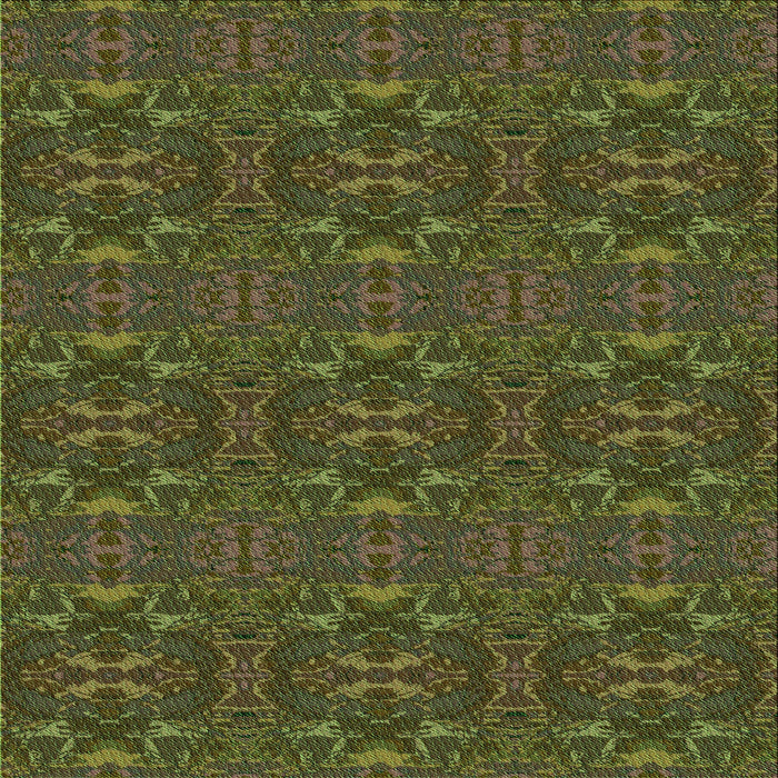 Round Patterned Milk Chocolate Brown Rug, pat1148grn