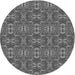 Square Patterned Gray Rug, pat1148gry