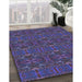 Patterned Purple Rug in Family Room, pat1148lblu