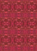 Machine Washable Transitional Red Rug, wshpat1148org