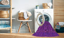 Machine Washable Transitional Crimson Purple Rug in a Washing Machine, wshpat1148pur